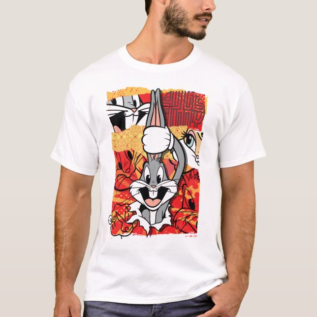 LOONEY TUNES™ | KRYP BUNNY™ popup-grafik T Shirt (Framsida)