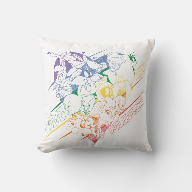LOONEY TUNES™ - Love and Celebrate Kudde (Framsida)