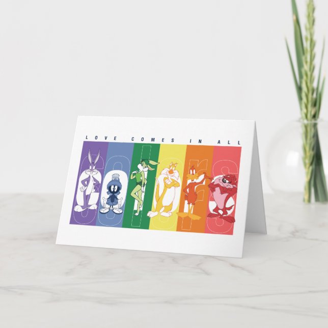 LOONEY TUNES™ - Love Comes In All Colors Kort (Framsida)