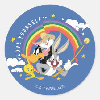 LOONEY TUNES™ - Love Yourself Pride Badge Runt Klistermärke