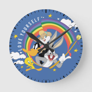 LOONEY TUNES™ - Pridets Kärlek-märke Rund Klocka