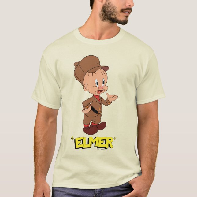 LOONEY TUNES™ Retro Laughs| ELMER FUDD™ T Shirt (Framsida)
