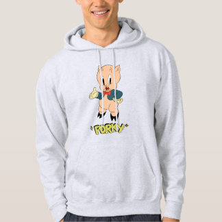 LOONEY TUNES™ Retro Laughs | Porky Gris Hoodie