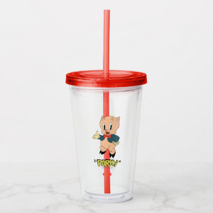 LOONEY TUNES™ Retro Laughs Porky Gris Take Away Mugg