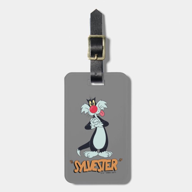 LOONEY TUNES™ Retro Laughs| SYLVESTER™ Bagagebricka (Vertikal Framsida)