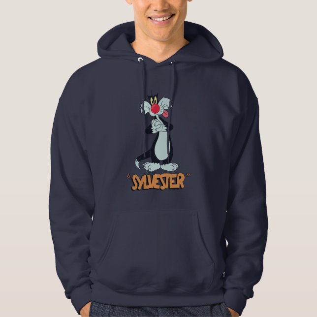 LOONEY TUNES™ Retro Laughs| SYLVESTER ™ Hoodie (Framsida)