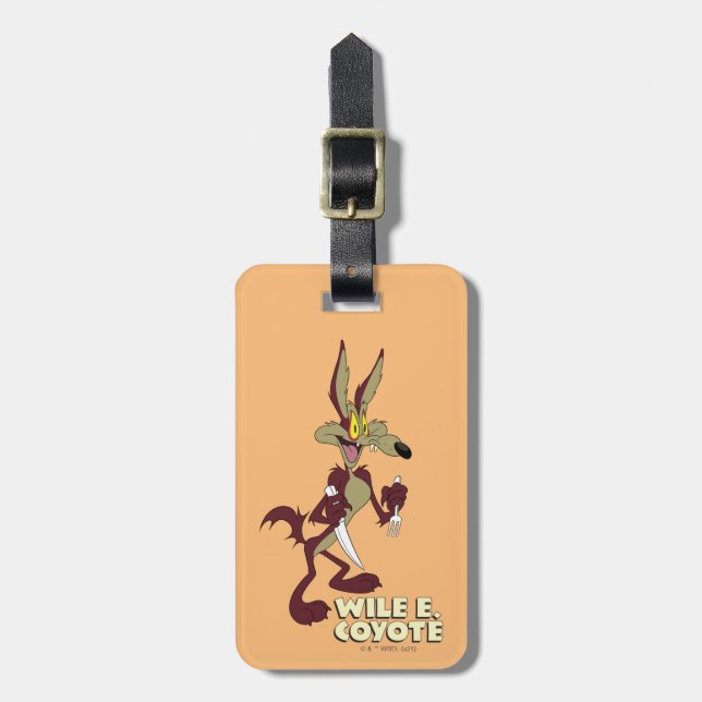 LOONEY TUNES™ Retro Laughs| WILE E. COYOTE™ Bagagebricka (Vertikal Framsida)