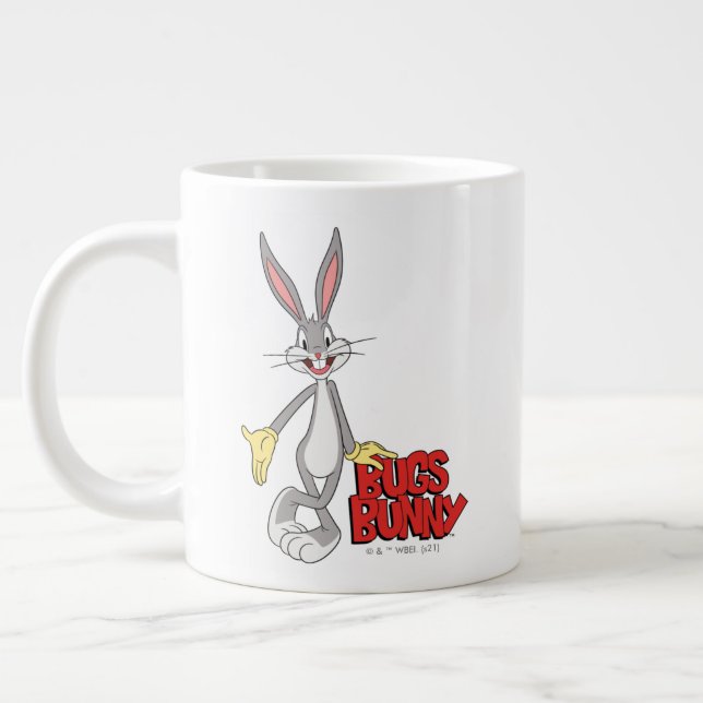LOONEY TUNES™ Retro Skratt | BUGS BUNNY™ Jumbo Mugg (Vänster)