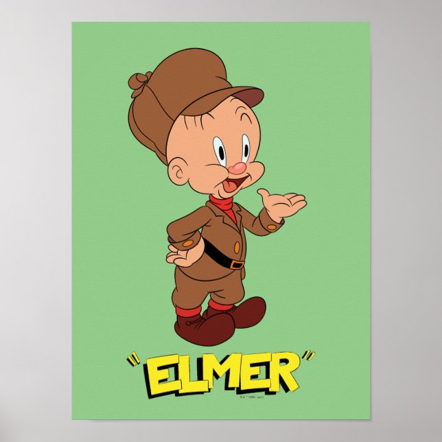 LOONEY TUNES™ Retro Skratt | ELMER FUDD™ Poster (Framsidan)