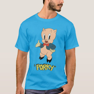 LOONEY TUNES™ Retro skratt Porky Pig T Shirt