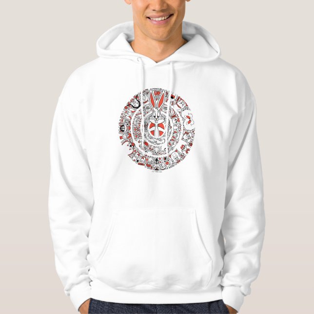 LOONEY TUNES™ Ringar Doodle Art Hoodie (Framsida)