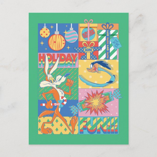 LOONEY TUNES™ | Roligt för Helgdag Vykort (Framsida)