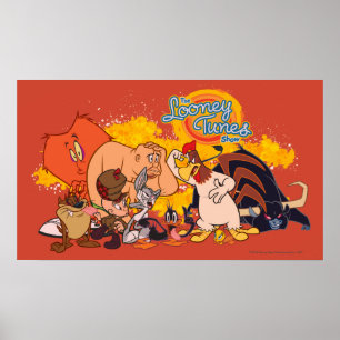 Looney Tunes Show Cast & Logotyp Poster