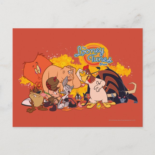 Looney Tunes Show Cast & Logotyp Vykort (Framsida)