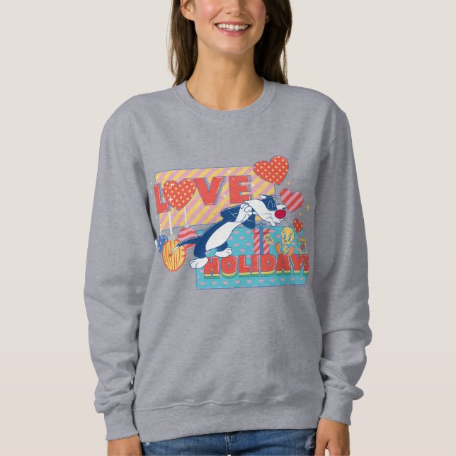 LOONEY TUNES™ | SYLVESTER™ & TWEETY™Älskar högtide T Shirt (Framsida)