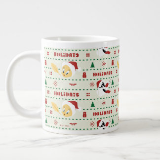 LOONEY TUNES™ SYLVESTER™ & TWEETY™ Helgdag Mönster Jumbo Mugg