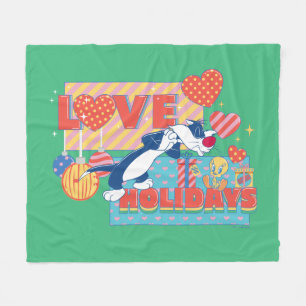 LOONEY TUNES™ SYLVESTER™ & TWEETY™Kärlek Helgdag Fleecefilt