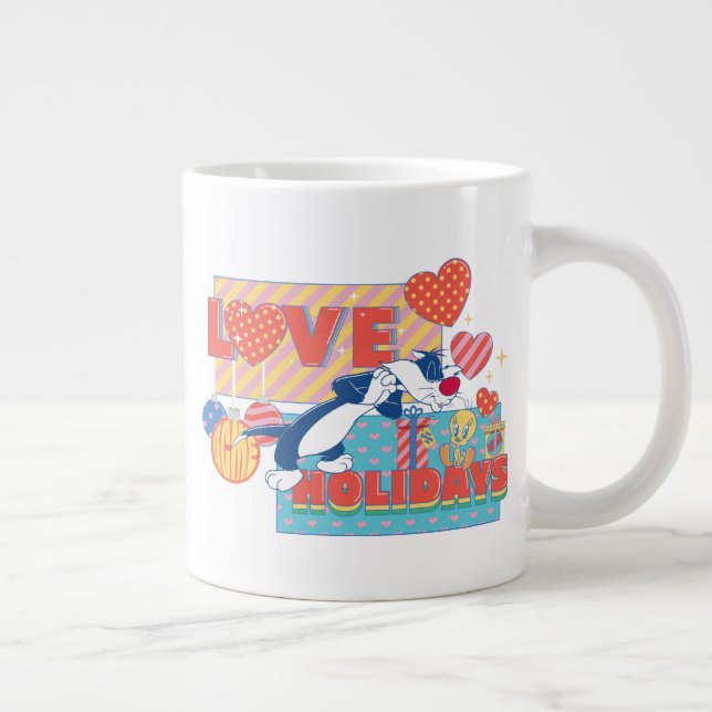 LOONEY TUNES™ | SYLVESTER™ & TWEETY™Kärlek Helgdag Jumbo Mugg (Höger)
