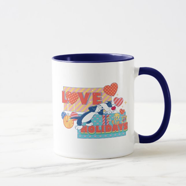 LOONEY TUNES™ | SYLVESTER™ & TWEETY™Love Holidays Mugg (Höger)