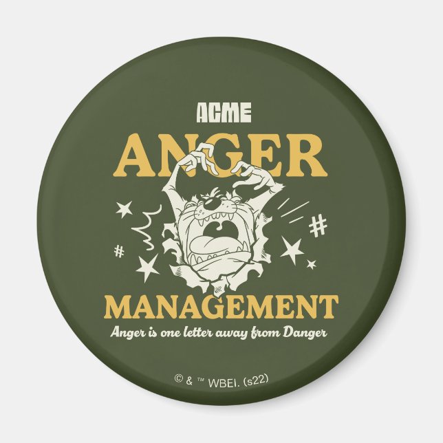 LOONEY TUNES™ |TAZ™ ACME-avskärmning Magnet (Framsidan)
