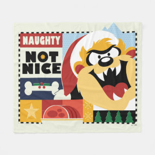LOONEY TUNES™ TAZ™ Naughty Not Nice Fleecefilt