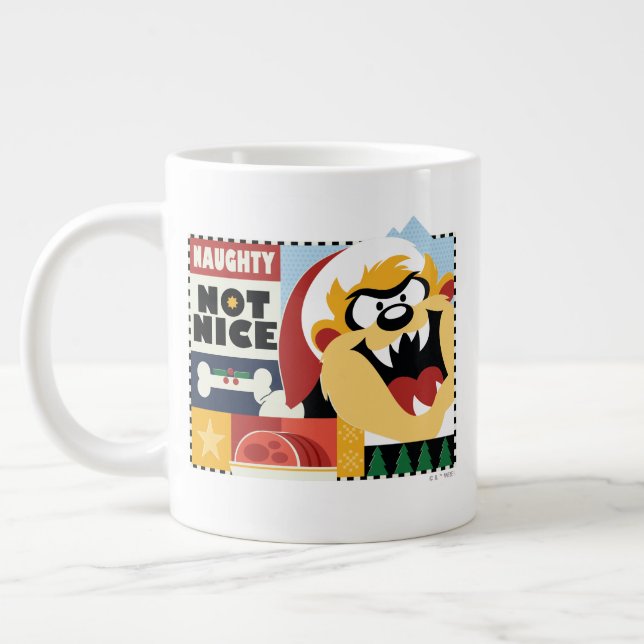 LOONEY TUNES™ TAZ™ Naughty Not Nice Jumbo Mugg (Vänster)