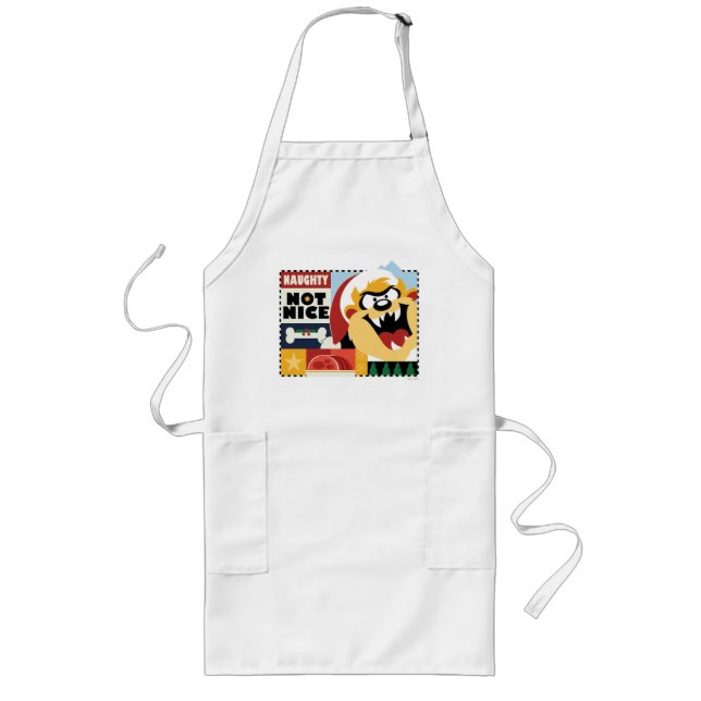 LOONEY TUNES™ TAZ™ Naughty Not Nice Långt Förkläde (Framsidan)