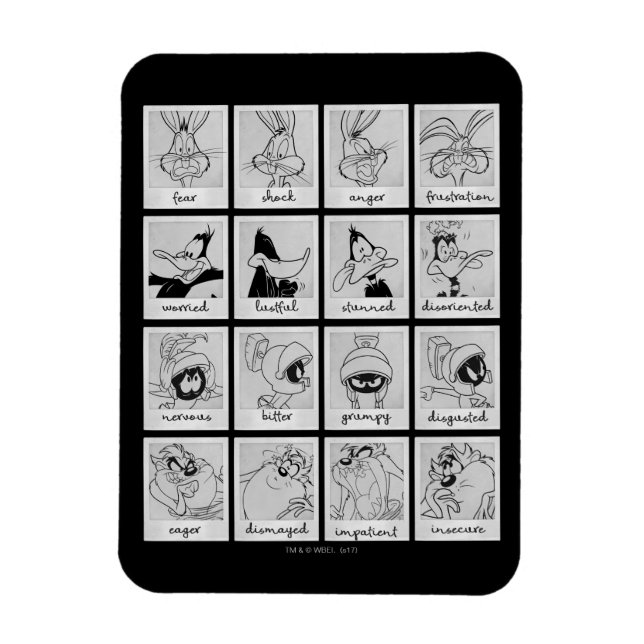 LOONEY TUNES™ Tecken Emotion Chart Magnet (Vertikal)