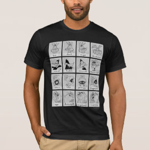 LOONEY TUNES™ Tecken Emotion Chart T Shirt