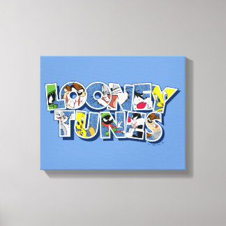 LOONEY TUNES™-tecken i bokstäver Canvastryck