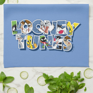 LOONEY TUNES™-tecken i bokstäver Kökshandduk