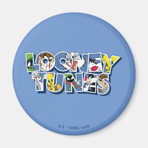 LOONEY TUNES™-tecken i bokstäver Magnet
