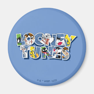LOONEY TUNES™-tecken i bokstäver Magnet