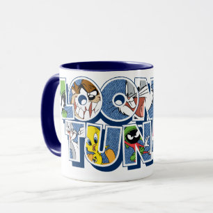 LOONEY TUNES™-tecken i bokstäver Mugg