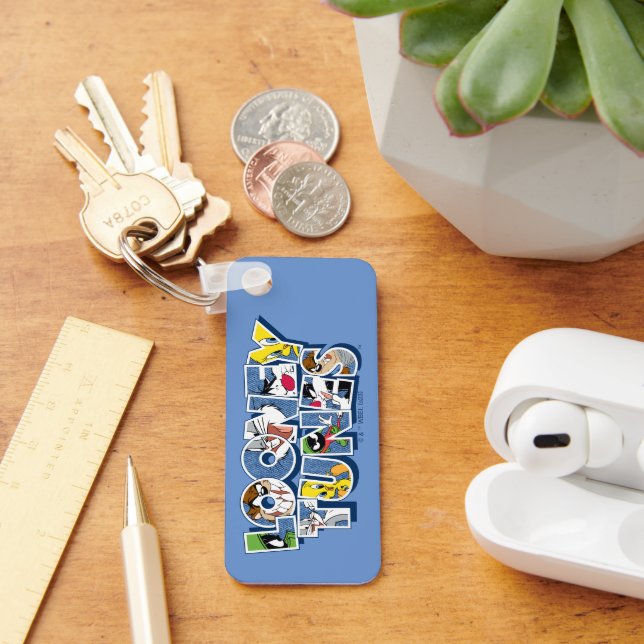 LOONEY TUNES™-tecken i bokstäver Nyckelring (Skrivbord)