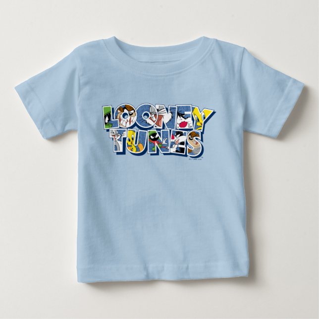 LOONEY TUNES™-tecken i bokstäver T Shirt (Framsida)