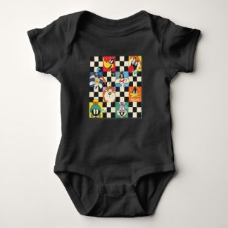 LOONEY TUNES™-tecken på Black & White Checker T Shirt