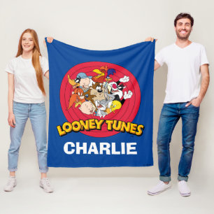 LOONEY TUNES™-teckenlogotyp Fleecefilt