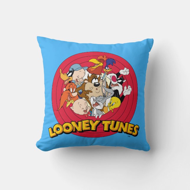 LOONEY TUNES™-teckenlogotyp Kudde (Framsida)
