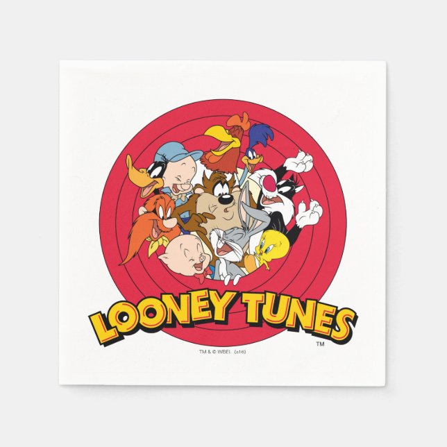 LOONEY TUNES™-teckenlogotyp Pappersservett (Framsidan)
