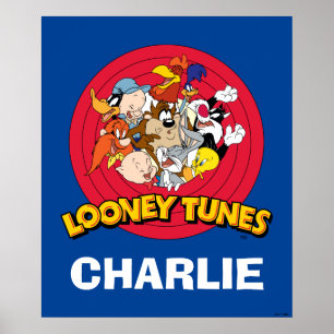 LOONEY TUNES™-teckenlogotyp Poster