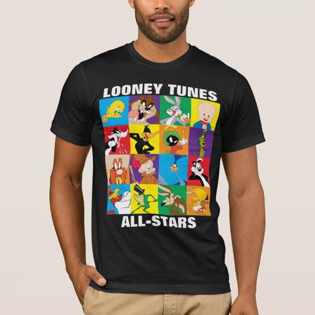 LOONEY TUNES™-teckenrutnät T-shirt (Framsida)