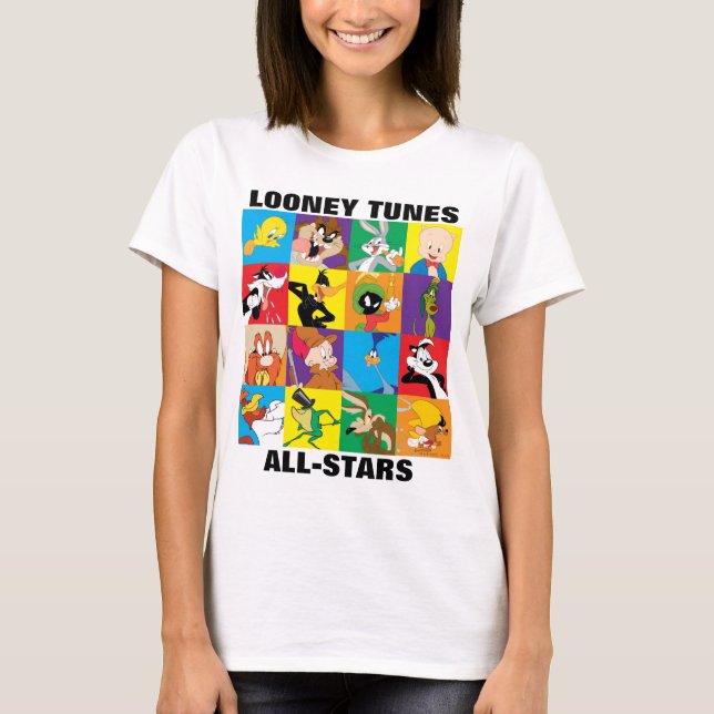 LOONEY TUNES™-teckenrutnät T Shirt (Framsida)