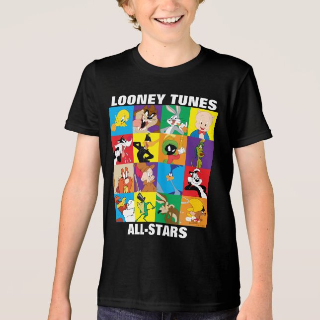 LOONEY TUNES™-teckenrutnät T-shirt I Triblend-tyg (Framsida)