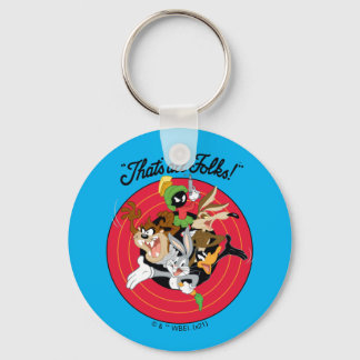 LOONEY TUNES™ "THAT'S ALL FOLKS!™" Bullseye-gruppe Nyckelring