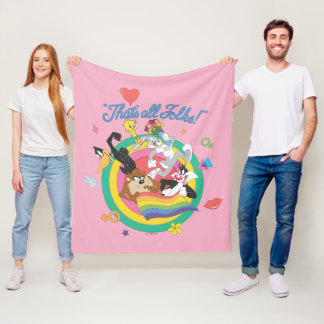 LOONEY TUNES™ - That's All Folks! Pride Bullseye Fleecefilt