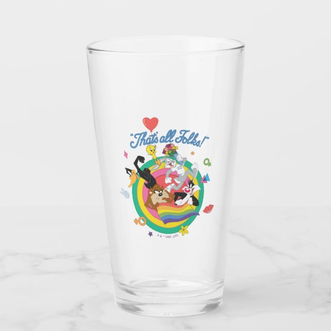 LOONEY TUNES™ - That's All Folks! Pride Bullseye Glaskopp (Framsida)