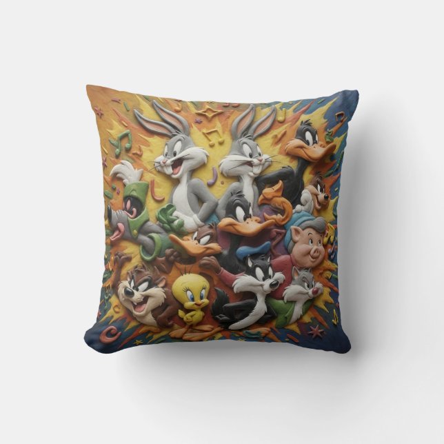 Looney Tunes Throw Cushion Kudde (Framsida)