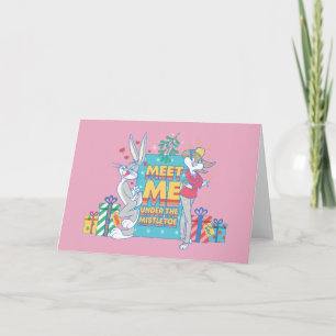 LOONEY TUNES™   Träffa mig under Mistletoe Anteckningskort