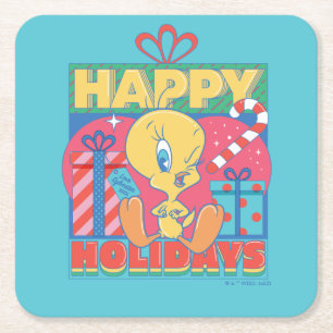 LOONEY TUNES™   TWEETY™ Glad helg Underlägg Papper Kvadrat